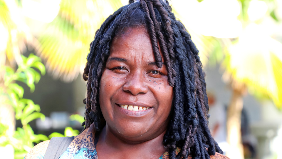 Nanette Panda from Vella La Vella, Member of the Western Province Women’s Caucus, Solomon Islands Photo: UNDP/Tangolo Hivu