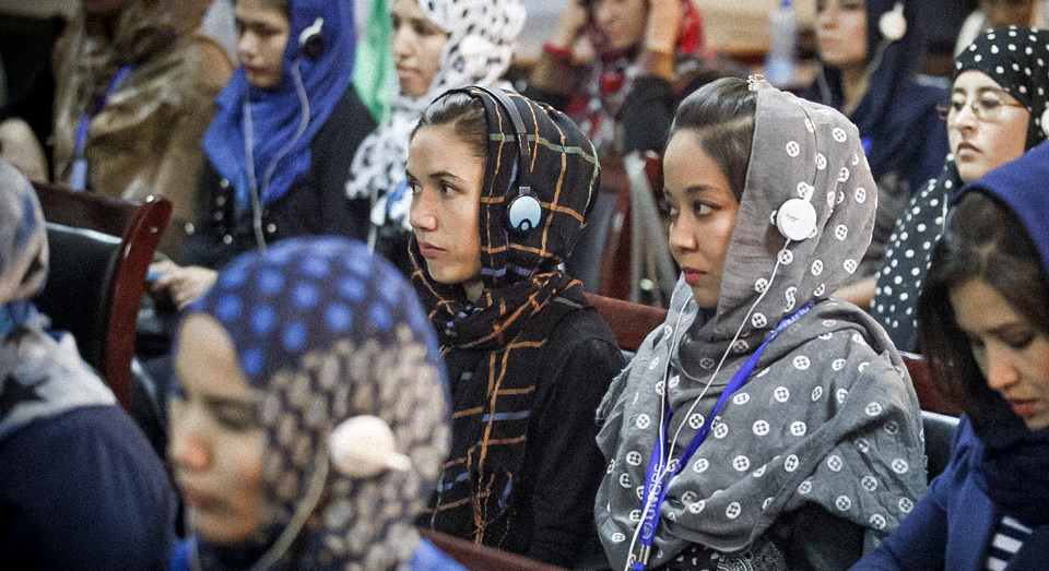 Supporting human rights defenders and improving access  to protection mechanisms. Photo: UNAMA/Fardin Waezi
