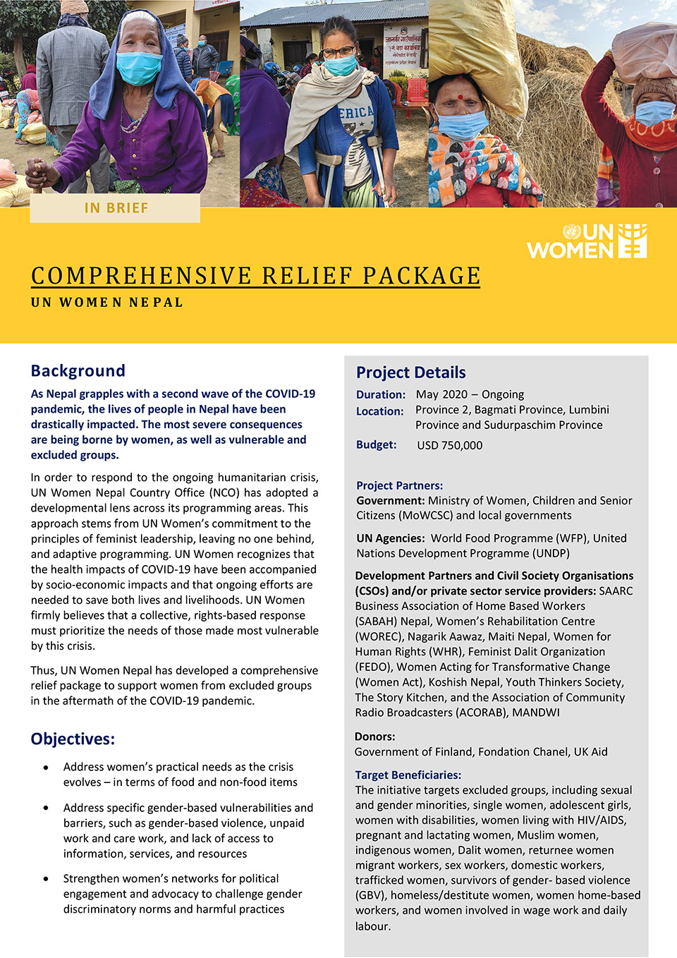 Comprehensive Relief Package