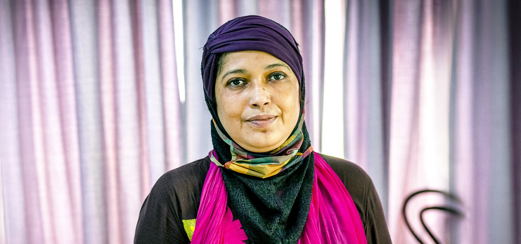 At the Tarango’s women’s shelter, Nazlee Nipa provides a supportive and safe environment for women and girls subject to violence. Photo: UN Women/Fahad Kaizer