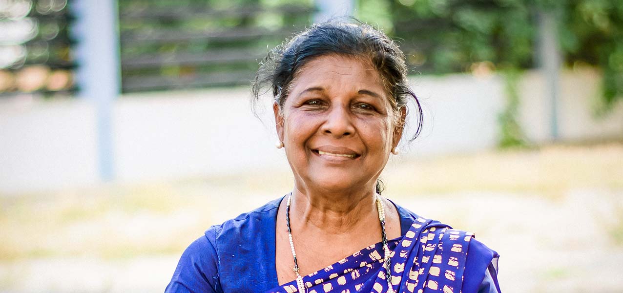 Winifrida Elizabeth Nawaratne, a human rights activist and an active member of the National Peace Council of Sri Lanka. Photo: UN Women Sri Lanka/Harin Katipearachchi