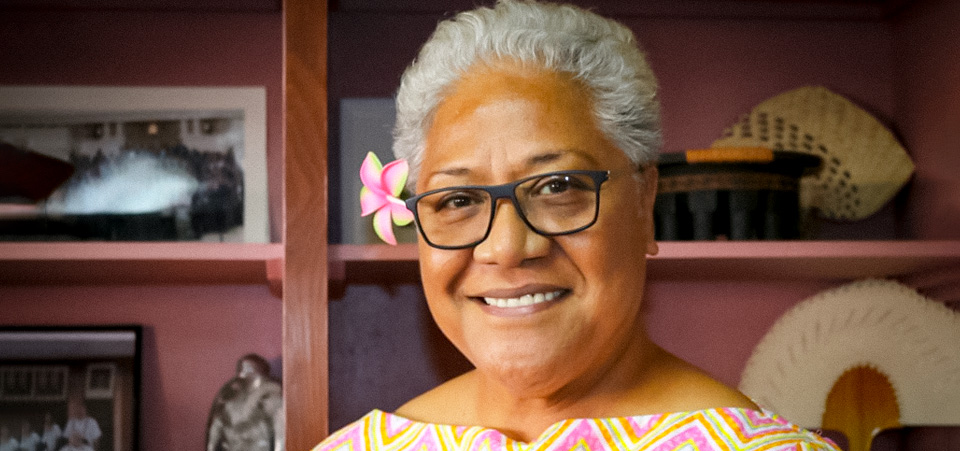 Prime Minister Fiame Naomi Mata’afa, Samoa’s first woman prime minister. Photo: UN Women/Sarika Chand