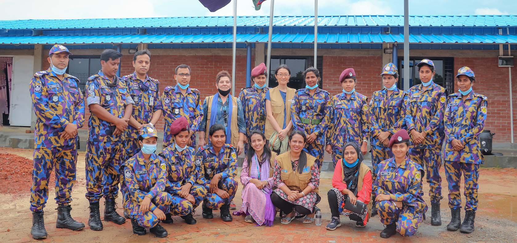 UN Women works with the Bangladesh Armed Police Battalions that serve Cox’s Bazar refugee camp. The battalions are committed to providing tailored policing services to the Rohingya community and addressing the specific needs of women and girls. Photo: UN Women