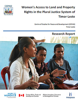 Women’s Access to Land and Property Rights in the Plural Justice System of Timor-Leste | Cover