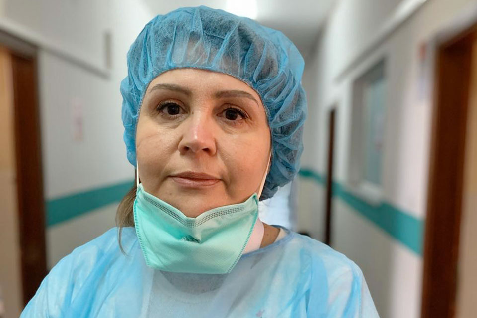 Entela Kolovani is a doctor in Tirana, Albania and currently works with patients diagnosed with COVID-19. Photo courtesy of Entela Kolovani.