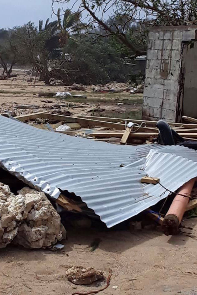 In Tonga, one of centres’ branches on the island of ‘Eua was destroyed by Category 5 Tropical Cyclone Harold in April 2020. Photo: ‘Ofa Guttenbeil-Likiliki .