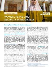 Women, Peace and Security in Indonesia