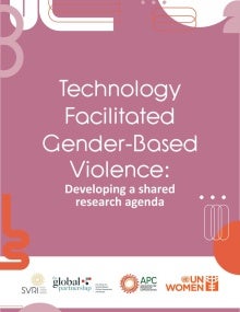 Technology-facilitated gender-based violence: Developing a shared research agenda