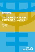 Gender-responsive conflict analysis