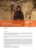 [cover] Gender update #1: Earthquake in Paktika and Khost