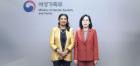 [from left] Anita Bhatia, Assistant Secretary-General and UN Women Deputy Executive Director, Hyunsook Kim, Minister of Gender Equality and Family. Photo: Courtesy of Minister of Gender Equality and Family, Republic of Korea