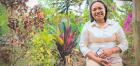 Manuela Soares Brites is shown by her home garden in Ermera, Timor-Leste on 28 September 2022, when she attended a European Union-United Nations Spotlight Initiative training. Photo: UN Women/Helio Miguel