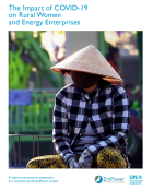 The Impact of COVID-19 on Rural Women and Energy Enterprises