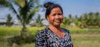 Im Heng is a farmer from Cambodia who uses a solar-powered water pump to grow crops. 