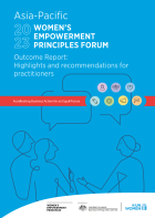 UN Women 2023 Asia-Pacific Women's Empowerment Principles Forum Outcome Report: Highlights and recommendations for practitioners
