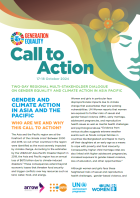 Gender Equality and Climate Action Multi-Stakeholder Dialogue Call to Action