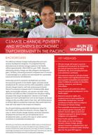 Climate change, poverty and women’s economic empowerment in the Pacific