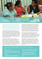 Programme briefs - Advancing Gender Justice in the Pacific