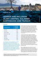 Gender Snapshot:  Central Sulawesi Earthquake and Tsunami