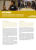 Transformative Leadership and Gender Equality