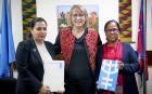 Ayshanie Medagangoda-Labé, Resident Representative of UNDP and Gitanjali Singh, Officer in Charge (OiC), UN Women Nepal signed an inter-agency agreement to collaborate on advancing gender equality and women’s empowerment in Nepal, in presence of Valerie J