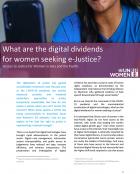 What are the digital dividends for women seeking e-Justice?