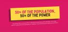 50 per cent of the power
