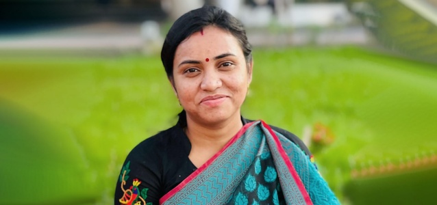 Priyanka Rani Sur, an entrepreneur from Jessore, Bangladesh. Photo: UN Women/Shararat Islam