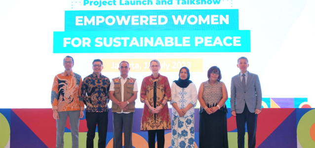Peluncuran proyek Perempuan Berdaya untuk Perdamaian Berkelanjutan.